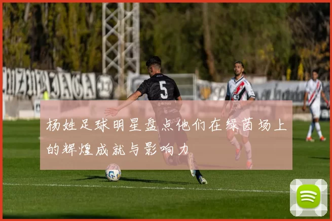 杨姓足球明星盘点他们在绿茵场上的辉煌成就与影响力